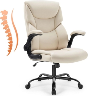 DUMOS Bürostuhl Bürostuhl aus PU Leder Office Chair Ergonomisch gestaltet