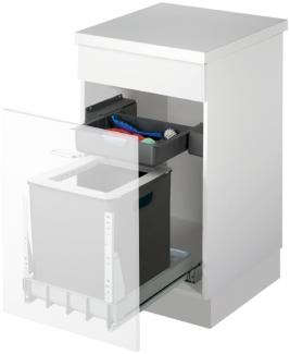 MÜLLEX EURO-BOXX 40-R Abfallsystem inklusive Auszugssystem als Vollauszug, 35 Liter / ab 40 cm Schrankbreite