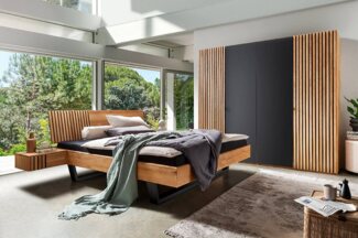 Forestales Bettgestell Manhattan Wildeiche 180x200 cm