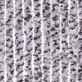 Moritz Flauschvorhang aus Chenille 56 x 185 cm pink/grau/schwarz meliert Türvorhang als Fliegenschutz Insektenschutz für Camping Wohnwagen