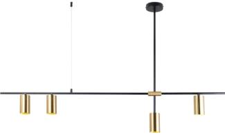 Italux Pendelleuchte Italux Belmonte schwarz moderne Deckenleuchte PND-9152-4