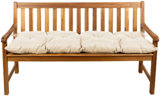 Gutekissen® Bankauflage Stuhlkissen Hollywoodschaukel Garten LS (160x50, Creme)