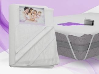 Wasserdichter Matratzenschoner mit Gummibändern, allergikerfreundlicher Matratzenschoner, hygienischer - VITA - 160 x 200 cm