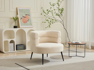 Vente-unique - Sessel - Stoff - Beige - CAMEDO