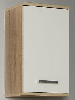 Hängeschrank >Aggi< in Sonoma-Eiche aus Metall - 40.2x68.8x29cm (BxHxT)