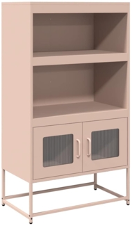 vidaXL Highboard Rosa 68x39x123 cm Stahl 853369