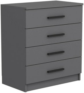Dmora Kommode Kalmaegi, Mehrzweckkommode, Schlafzimmerkommode, Schrank mit Schubladen, 70x79 h42 cm, Aschgrau