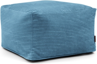 Sitzsack ‘Softbox‘, Bezugstoff - Waves, 100% Polyester, Petrol, 40x70x70 cm.