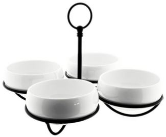 Snackschalen-Set Belicia 4 Schalen mit Ständer