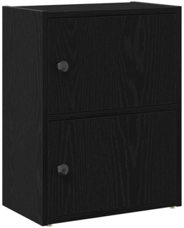 vidaXL Bücherregal Schwarz Eichen-Optik 40x24x52 cm Holzwerkstoff 860356