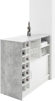 'PLANTER' Beton grau/Weiß Stehtisch ca. 110 x 110 x 48 cm