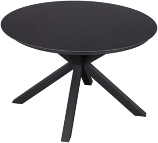 Tisch Malaga 120cm rund dark grey Aluminium