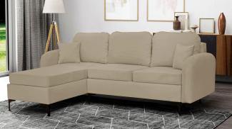 Ecksofa Vadrin L, Seite: Links, Farbe: Manila 02