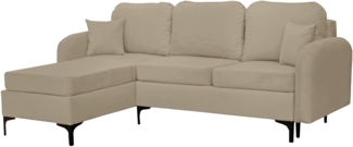 Ecksofa Vadrin L, Seite: Links, Farbe: Manila 02