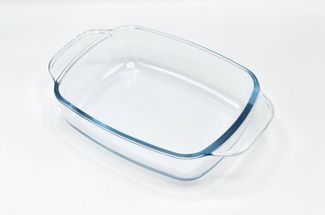 Florina Auflaufform Lasagneform Auflaufform Backform Küchenform 26,7 cm 1,4 L, Borosilikatglas, (1-St), Für Allergiker Borosilikatglas pflegeleicht 26,5/17/6,5 cm PM313