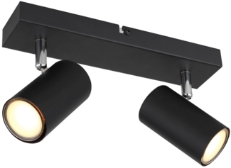 Deckenleuchte Wohnzimmer Deckenlampe Deckenstrahler Schwarz 57911-2B