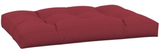 vidaXL Palettenkissen Weinrot 120x80x12 cm Stoff 360522