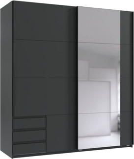 Wimex Schwebetürenschrank Emden moderner Kleiderschrank mit Spiegel und Schubladen BESTSELLER Schlafzimmer Schrank Garderobenschrank mit Schwebetüren Topseller