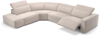 Sofanella Wohnlandschaft LENOLA Stoffgarnitur Sofalandschaft Ecksofa in Creme M: 322 Breite x 109 Tiefe