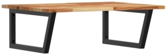 vidaXL Waschbeckenregal Wandmontage Stahl und Akazienholz 3302923