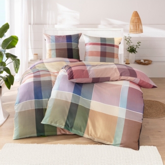 Irisette Flausch Cotton Bettwäsche Zobel 8891-90 gelb grün 135x200