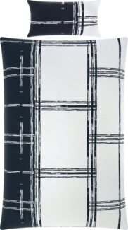 REDBEST Bettwäsche Bettwäsche, Mako-Satin, 2 teilig, Satin Streifen