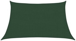 vidaXL Sonnensegel 160 g/m² Dunkelgrün 3/4x2 m HDPE 311488