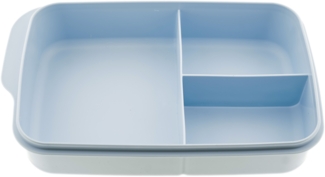 Michelino Vorratsdose mit Trennwand Brotdose – 1100 ml Frischhaltedose rechteckig Blau