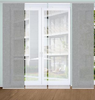 HOME WOHNIDEEN Schiebegardine HOME in green 84031 ESTRA Schiebegardine aus recyceltem Polyester (4 St), Polyester