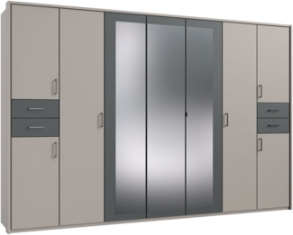 Wimex Drehtürenschrank Vegas inklusive Passepartout-Rahmen, mit Spiegeltüren und Schubladen