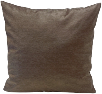 RoKo-Textilien Kissenbezug Kissenbezug » Kissenhülle 100% Polyester Samt Velvet Farbe Hellbraun, mit Reißverschluss