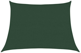 vidaXL Sonnensegel 160 g/m² Trapezform Dunkelgrün 4/5x3 m HDPE 311490