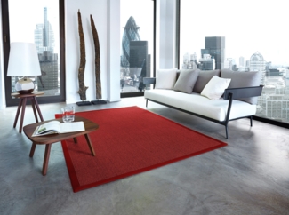 Sisal Premium Teppich ASTRA Manaus rubin/mohnrot 200x290cm