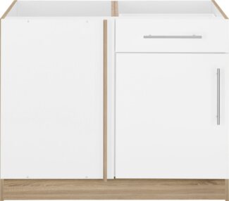 wiho Küchen Eckunterschrank Cali 100 cm breit, Planungsmaß 110 cm, ohne Arbeitsplatte