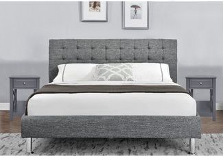 HTI-Living Nachttisch Nachttisch Hayet Grau 2er-Set (Set, 2-St, 2 Nachttische), Nachtkommode Beistelltisch 1 Schublade