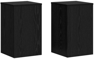 vidaXL Pflanzenständer 2 pcs Schwarz Eichen-Optik 30 x 30 x 50 cm 869231