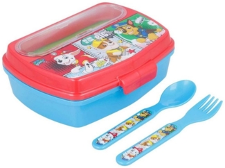 Stor Paw Patrol Comic Lunchbox mit Gabel & Löffel - A