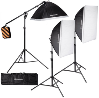 BRESSER Tageslichtlampe BRESSER BR-235B LED-Tageslicht-Set mit Softboxen