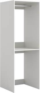 Waschmaschinenschrank (B/H/T: 66x195x60 cm) in weiß Nachbildung