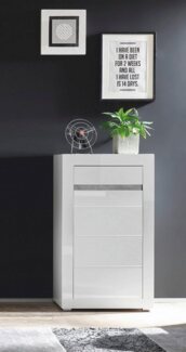 INOSIGN Kommode Carat, Breite 66 cm, Blende in weiß und betonfarben im Lieferumfang