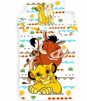 Disney The Lion King Bettwäsche Simba, Baumwolle, 2 teilig, Kinder Wendebettwäsche 135-140 x 200 cm