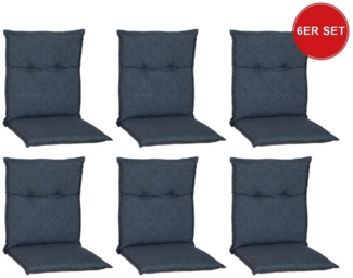 beo Polsterauflage Saumauflage Niedriglehner Barcelona im Set, (Set), Gartenstuhlauflage, Sitzauflage, Sitzkissen Outdoor, 101x50x6 cm