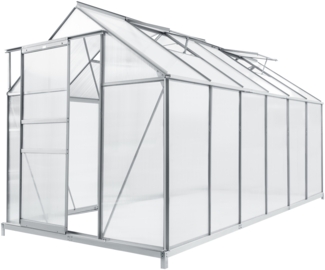 Gewächshaus Oisterwijk Alu-Rahmen 370x190 cm [en. casa]
