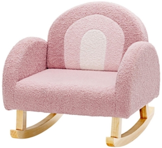 KOMFOTTEU Kindersofa Schaukelstuhl, aus Lammfellimitat