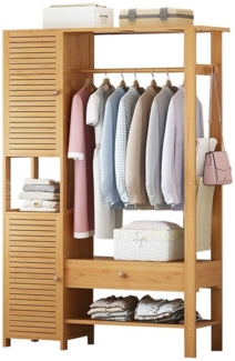 WAOHO Kleiderständer Kleiderschrank, Kleiderständer mit Schrank und Schubladen