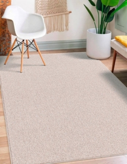 merinos Teppich Mix Art 180, rechteckig, Höhe: 4 mm, robuster Kurzflorteppich mit Flitzrücken, alle Räume