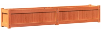 vidaXL Pflanzkübel Wachsbraun 180x31x31 cm Massivholz Kiefer 837498