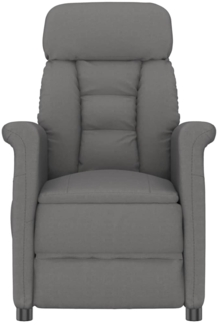 vidaXL Recliner Sessel Dunkelgrau Dunkelgrau 70.5 x 96.5 x 95 cm Stoff 348402