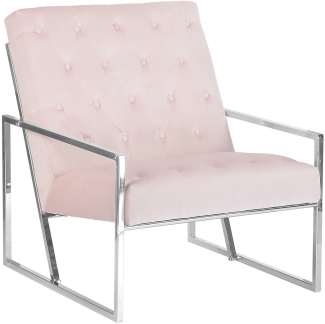 Sessel Samtstoff rosa HARSTAD