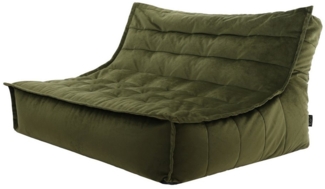 icon Sitzsack Sofa XXL aus Samt „Kota", 100 x 140 x 72 cm, Made in Germany, für Erwachsene, XXL Sitzsack